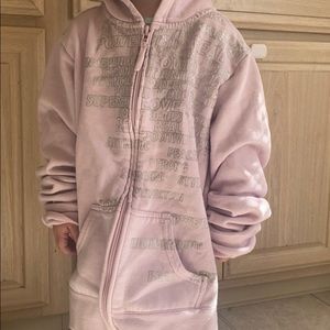 Pink super girl sweater for kids